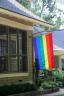 house with flag